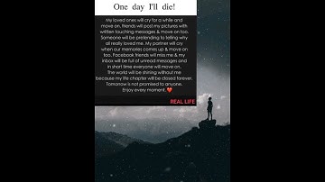 We all die. The goal isn’t to live forever, the goal is to create something that will.❤️