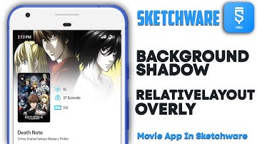 Background Shadow Overly RelativeLayout In sketchware / RelativeLayout in sketchware / @Enc_Thor