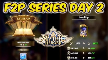 Free-2-Play Mythic Heroes Series Day 2 | Divinities Campaign Ch. 3-20 | Leveling Up the Right Heroes