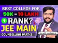 Minimum rank required for admission  know your college at your rank  jee main 2024 part 2