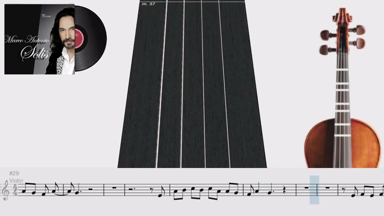 Si No Te Hubieras Ido | Violín 🎻 Play Along | TUTORIAL | TABLATURA