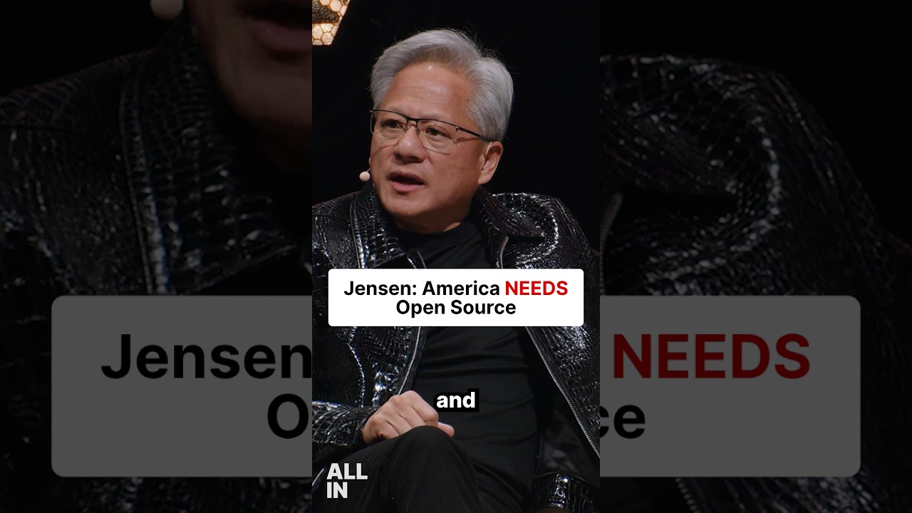 Jensen Huang says much of today’s open-source software work comes from China