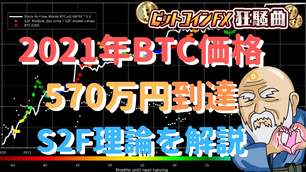 2021年ビットコイン価格が570万円に到達？ストックフロー比率(S2F理論)を解説 - YouTube