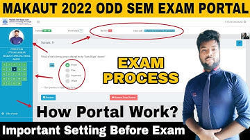 MAKAUT ODD SEM Online Examination Process Step By Step | Important Setting Before Exam | Full Setup.