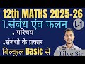 12th Maths Exercise 1.1 Introduction,Class 12 Maths Exercise 1.1, 12th mathsChapter 1 in Hindi,