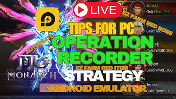 MU MONARCH SEA - TIPS FOR PC - Operation Recorder - LD Player #mu #mumonarch #mumonarchsea #mmorpg