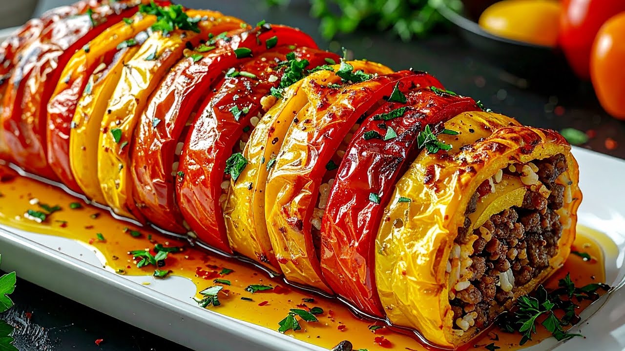 Leckere Paprika mit Reis! Dieses Rezept ist 100 Jahre alt! Ein Gang Dinner in Minuten!