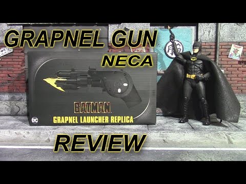 NECA 1989 Batman GRAPNEL GUN Replica Unboxing & Review