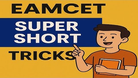 EAMCET 2025 SUPER SHORT TRICKS/ Solve in seconds without pen!