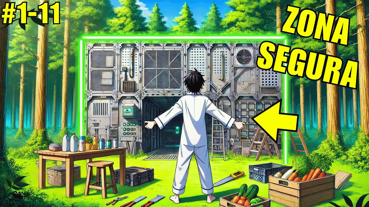 ¡Se metió en EL mundo SALVAJE y sobrevive mejorando SU BASE y subiendo de NIVEL! | Resumen de Manhwa