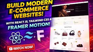 How to build modern E-Commerce website using React JS, Tailwind CSS | PART 1