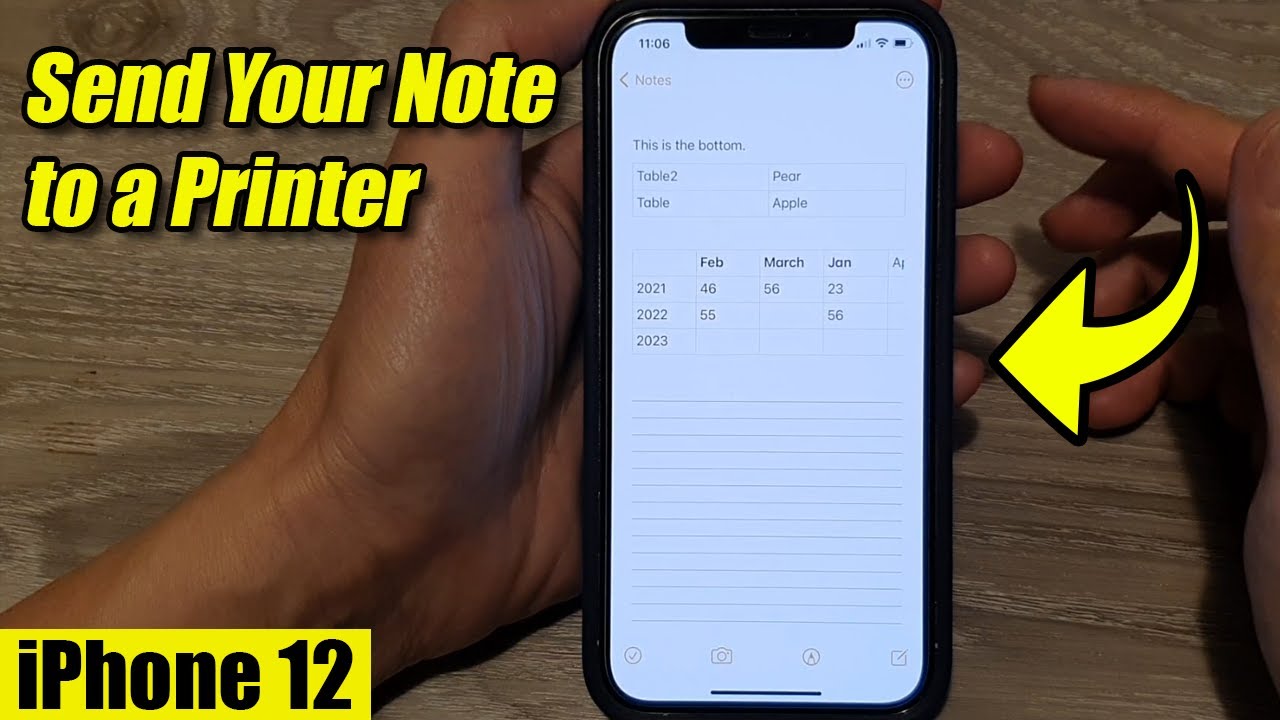 iPhone 12: How to Send Your Note to a Printer - YouTube