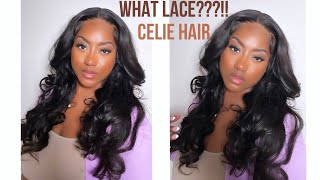 THE QUICKEST LACE WIG INSTALL OUT OF THE BOX l FT. CELIE HAIR