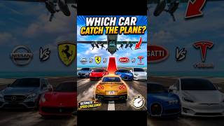 Which Car Can Catch the Plane First? 🚗✈️ Ultimate Speed Challenge! #shorts #cars #supercars