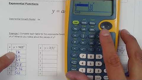 How to Use Table Feature on your TI 30xs to Save Time