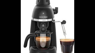 3.5 Bar Espresso Cappuccino Machine, Compact Coffee Maker with Steam Wand for Latte, 800W Black