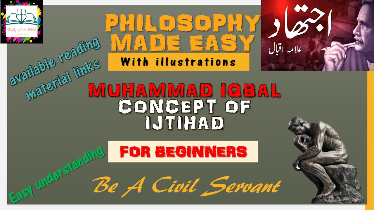 Iqbal's concept of Ijtihad| Philosophy | For Beginners