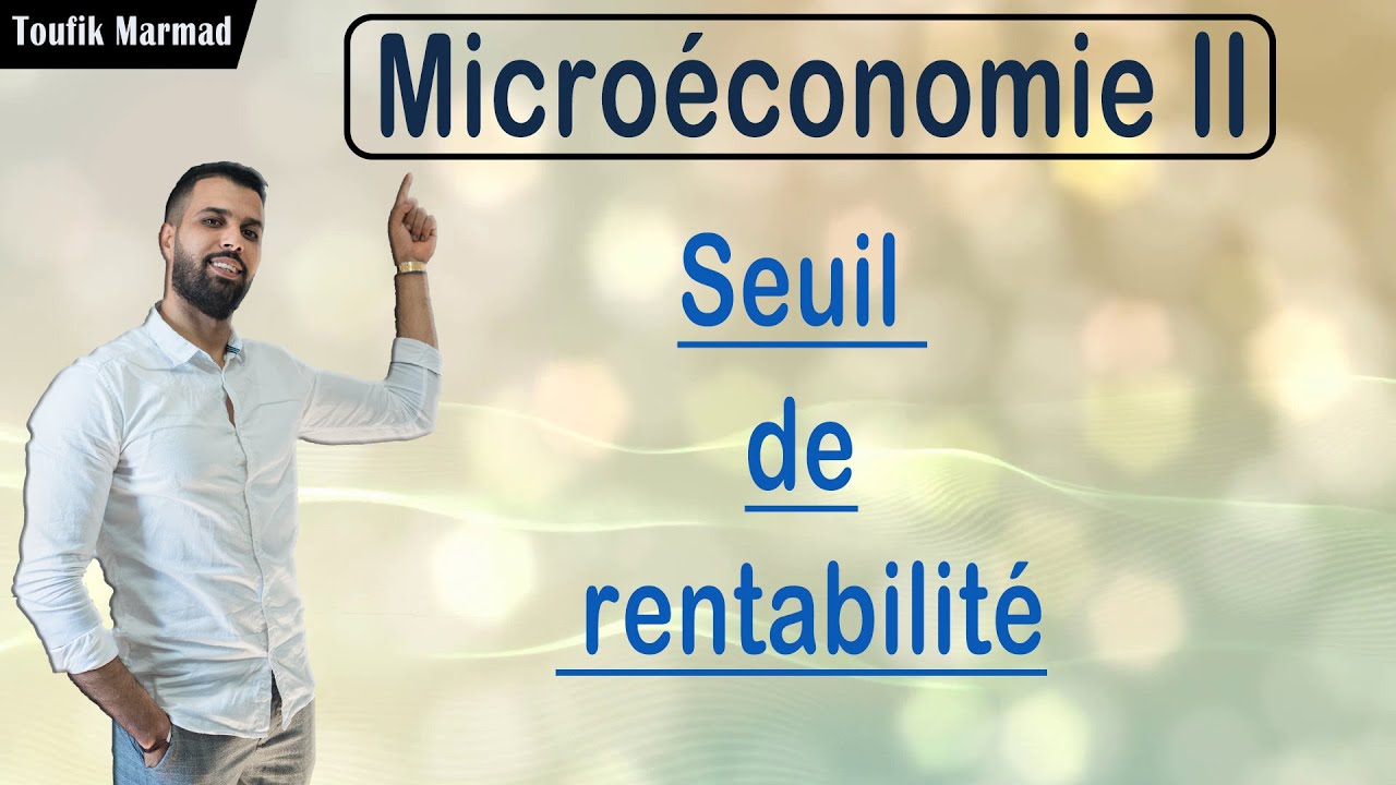 Calcul du Seuil de rentabilité