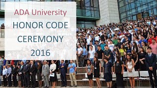 ADA Honor Code Ceremony 2016