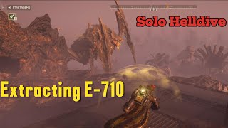 Helldivers 2 - Enable E-710 Extraction, Solo Helldive // No Commentary, All Side Objectives