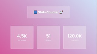 COUNTUP to Mastering HTML CSS and JavaScript Stats Counter!