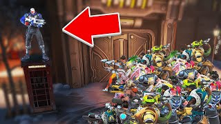 Can 1 Top 500 Soldier defeat *10* Bronze Players?! (Overwatch 2)