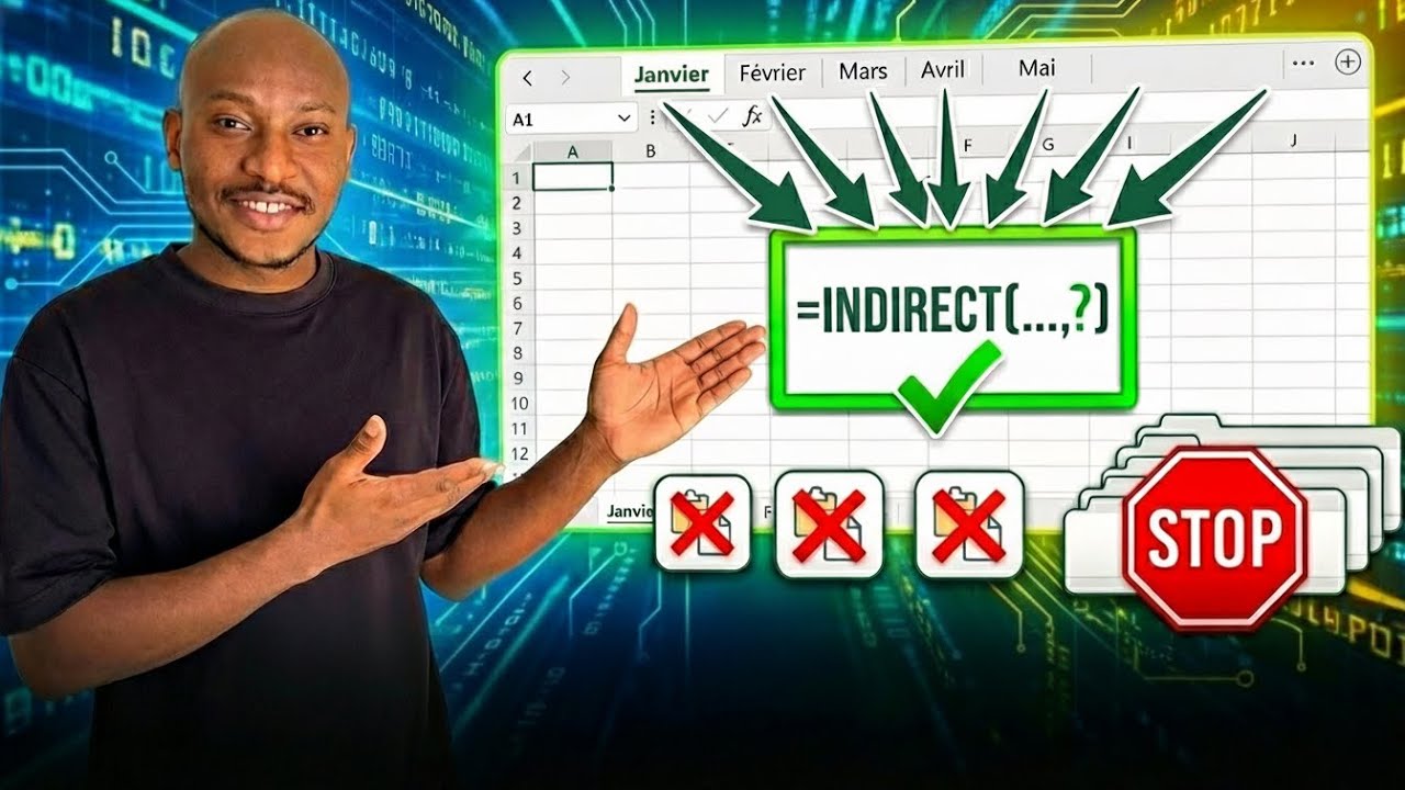 Excel : Utilise INDIRECT au lieu de copier manuellement tes valeurs