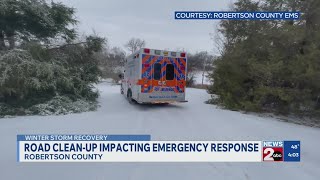 Roads impacting emergency response in Robertson County