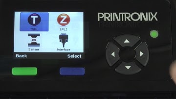 Printronix T600 Printing a Self Test