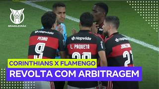 Expulsão e pênalti: Corinthians e Flamengo se enfurecem com arbitragem no Brasileirão