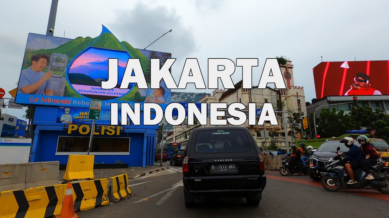 Jakarta, Indonesia - Driving Tour 4K