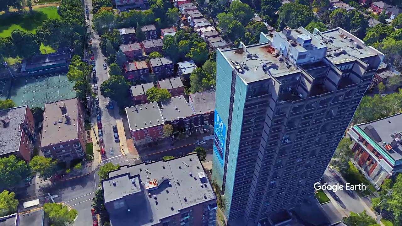 Lower Canada College- drone video - Google Earth Studio