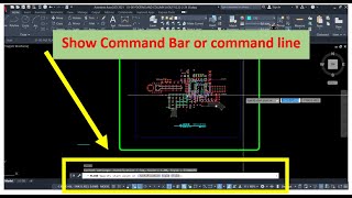 how to show command bar or command line  on Autocad 2017, 2018, 2019, 2020, 2021, 2022, 2023, 2024