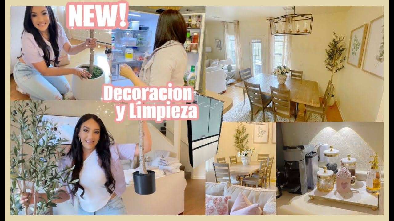 DECORACION DE COCINA, COMEDOR Y LIMPIEZA 💖 - YouTube