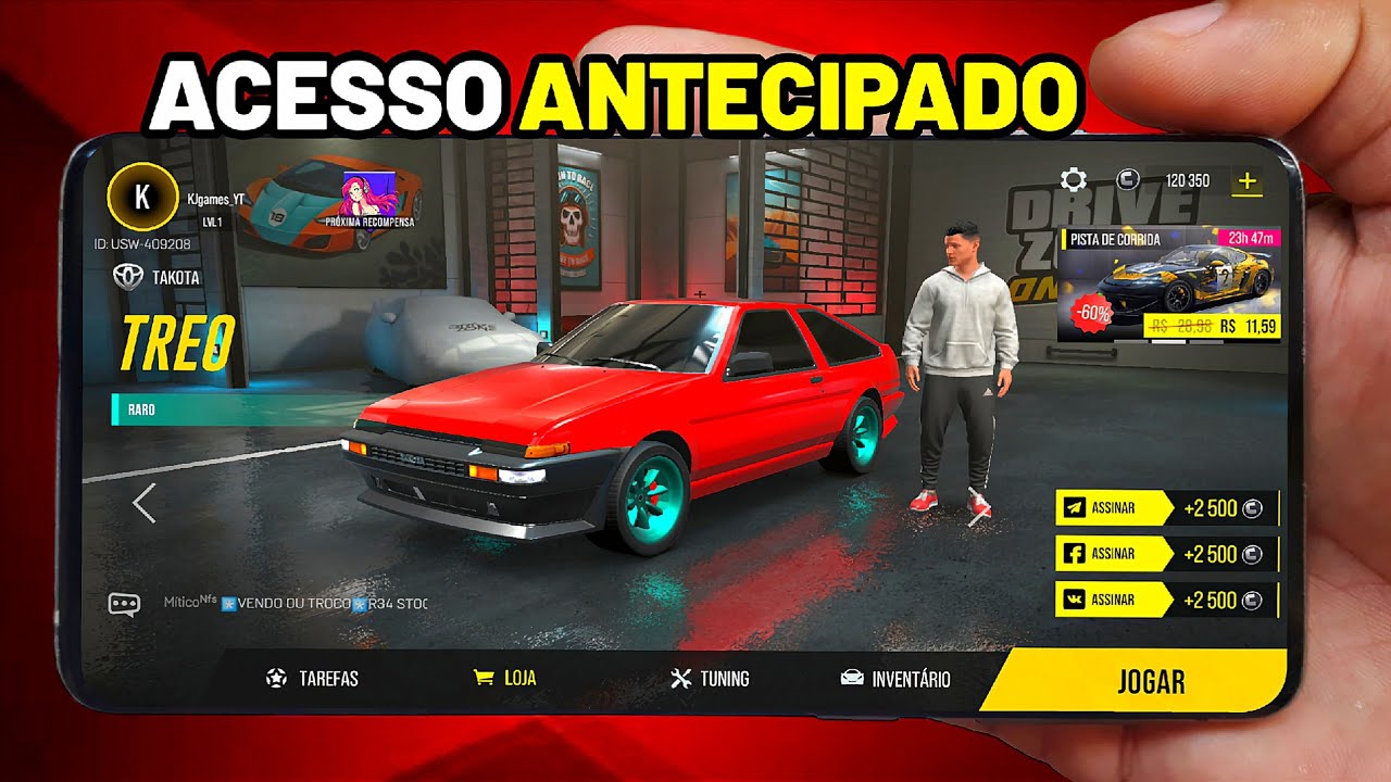 SAIU!! NOVO JOGO MOBILE incrível de CORRIDA MULTIPLAYER para CELULAR ...