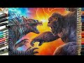 Drawing Godzilla Vs. Kong | Fame Art