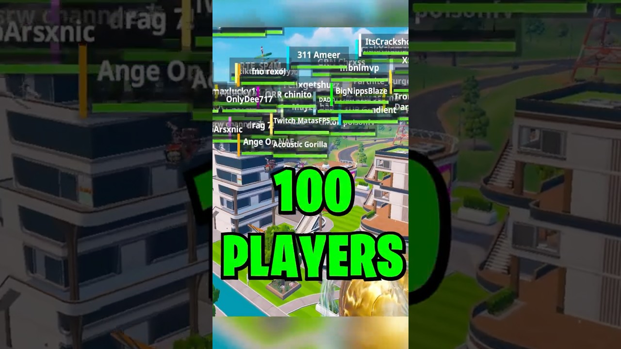100 Players Land at Utopia City 💀... #fortnite #fortniteclips