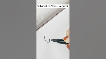 How To  Write Bubble Letters | SUBSCRIBER NAME REQUEST #shorts #ytshorts