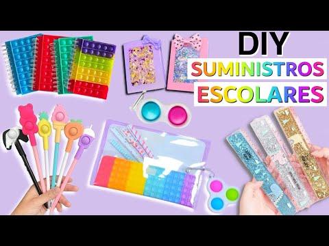 12 IDEAS HAZLO TÚ MISMO – SUMINISTROS ESCOLARES- TRUCOS Y MANUALIDADES GENIALES “REGRESO AL COLEGIO”