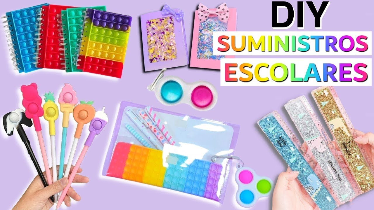 12 IDEAS HAZLO TÚ MISMO - SUMINISTROS ESCOLARES- TRUCOS Y MANUALIDADES GENIALES “REGRESO AL COLEGIO”