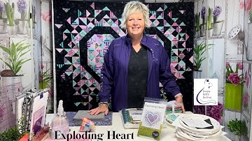 Exploding Heart Quilt by Slice of Pi Quilts