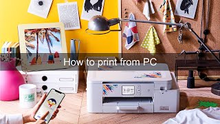 [BrotherSupportSewing] How to print from PC