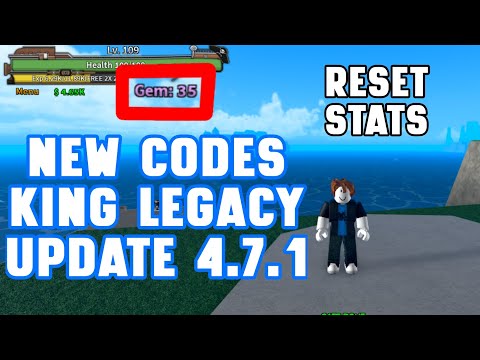 NEW* ALL WORKING UPDATE 4.7 CODES FOR KING LEGACY! ROBLOX KING