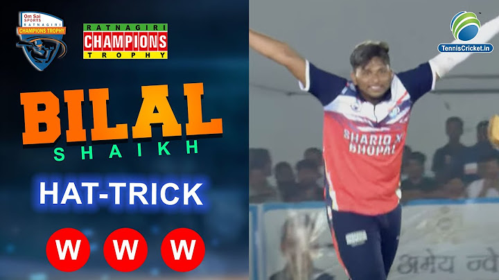 Bilal Shaik Hat-trick wickets in  RATNAGIRI CHAMIONS TROPHY 2022