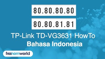 Freenom World TP-Link TD-VG3631 HowTo (Bahasa Indonesia)
