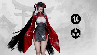PREVIEW: Xiao Jue - Asian Girl — GAME-READY 3D Character