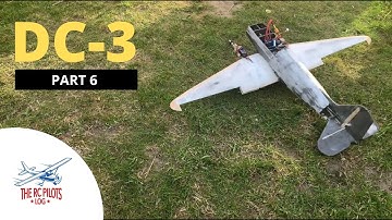 RC Douglas DC3 Dekota C47 scratch build with differential thrust- Part 6