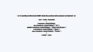 CSS Transform fixed position element on Android 2.3.3