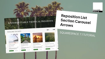 Repositon List Section Carousel Arrows to Top - Squarespace 7.1 Tutorial