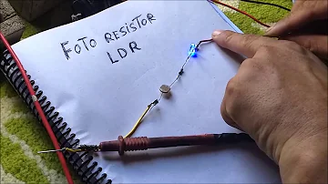 Como testar um Fotoresistor?